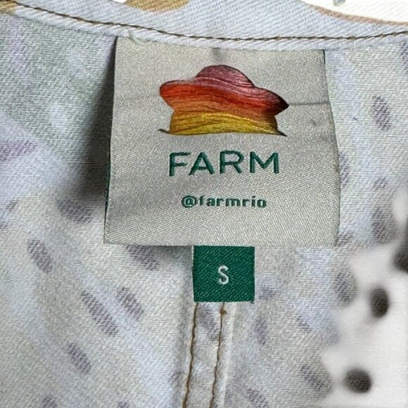 Farm Rio Women’s Striped Forest Tropical Print Jumpsuit Size Small zip front - Picture 7 of 13